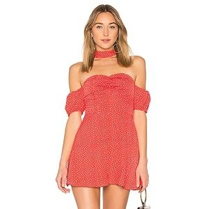 Ale by Alessandra Luna Red Polka Dot Mini Dress S